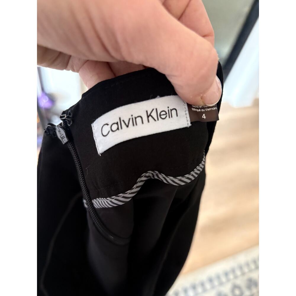 Calvin Klein Classic Black Pencil Skirt Size 4 - Picture 5 of 5